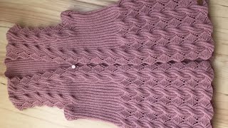 Latest ladies cardigan knitting design knittingdesign handmadecraft [upl. by Anidualc302]