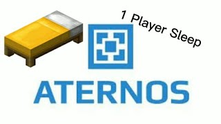 How to add One Player Sleep in Aternos Minecraft server [upl. by Streeter]