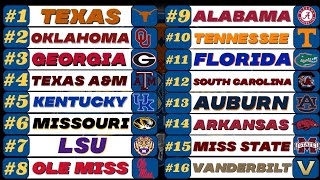 Week 6 SEC Power Rankings Explained [upl. by Nickolaus]