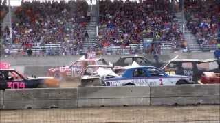 2015 Monroe County Fair Demolition Derby 2nd Heat 6 p m [upl. by Jezabella]