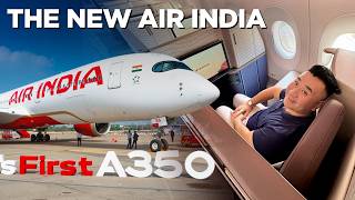 The New Air India  A350 Inaugural Flight [upl. by Ennayk]