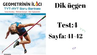 GEOMETRİNİN İLACI TYT AYT SORU BANKASI dik üçgen test4 [upl. by Porter]