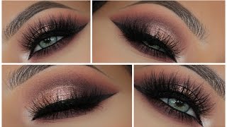 Glamorous Pink Metallic Smokey Eye  Amys Makeup Box [upl. by Anivas260]