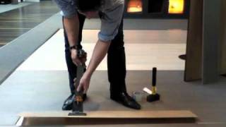 how to replace a floating wooden floorboard in less than 5 minutes [upl. by Ahsap]