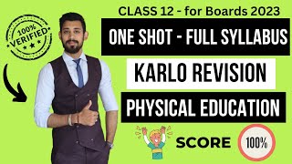 ONE SHOT  Complete Physical education  Class 12  Boards 202223 [upl. by Raviv]