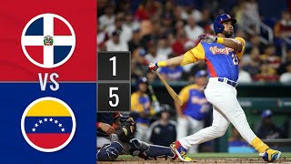 Resumen Rep Dominicana vs Venezuela Clásico Mundial 11mar [upl. by Nosmas]