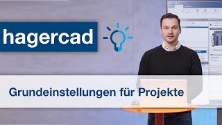 Elektroplanungs und Projektierungssoftware Hagercad Grundeinstellungen für Projekte [upl. by Zaria]