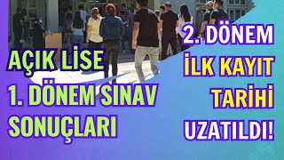 2 Dönem İlk Kayıt Tarihi Uzatıldı 1 Dönem Sınav Sonuçları Ne Zaman Açıklanıyor [upl. by Isbella]