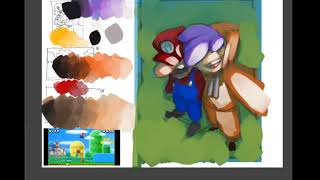 Splasher Switch  Timelaspe Gromy  Mario amp Splasher hero selfie [upl. by Eninnej11]