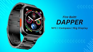 Fire Boltt Dapper Smartwatch Features amp Price Classy Looks Packed with Features [upl. by Acirej137]