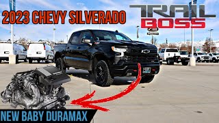 2023 Chevy Silverado Trail Boss LT  Baby Duramax Diesel Bad News For This Off Road Model [upl. by Naillimixam]