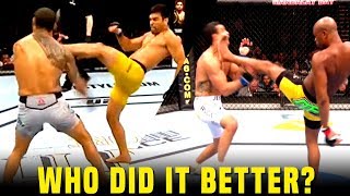 Who Did It Better The 2 Front Kick KO Losses Of Vitor Belfort’s Career [upl. by Atiugal]