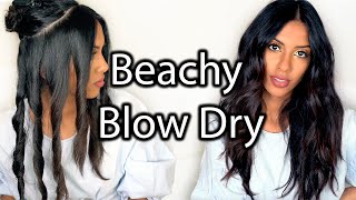 How To Beach Wave Blow Dry  HAIR TUTORIAL  ARIBA PERVAIZ [upl. by Ailemac78]