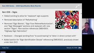 2024 TxDOT Standard Specifications Updates – Lighting Signing Markings and Signals Items [upl. by Aninay]