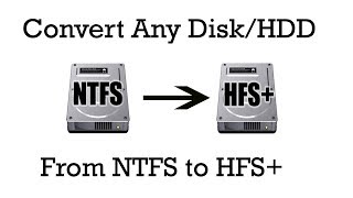 How to convert Any drive from NTFS to HFS Format from Windows or Mac Computer100 Working [upl. by Schaaff]