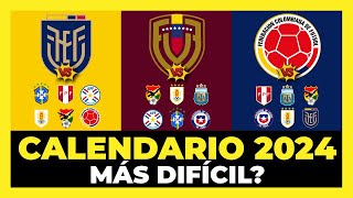 Análisis Calendario 2024 Eliminatorias Sudamericanas Mundial 2026⚽🏆 [upl. by Jerrilyn]