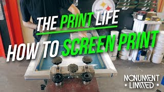 How To Screen Print Smooth Plastisol Ink Tutorial  client screen print job feature [upl. by Iow]