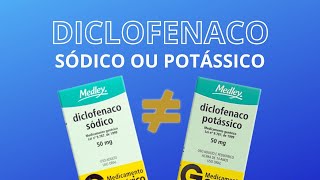 Diferença básica entre o diclofenaco sódico e o potássico [upl. by Fraya447]