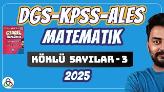 KÖKLÜ SAYILAR  3 Video  DGSKPSSALES Matematik  2025 [upl. by Moffit]