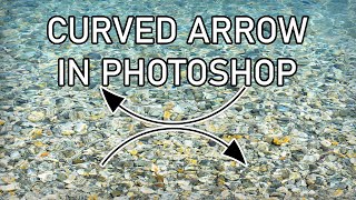 Make a curved arrow in Photoshop [upl. by Alleon]