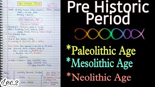 Pre Historic Period  Stone Age Ancient History  handwritten notes  Lec2  An Aspirant [upl. by Noiraa]