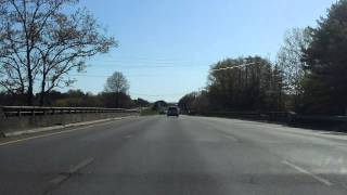 Interstate 495  Massachusetts Exits 40 to 35 southbound [upl. by Connett]