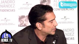 Conferencia de Prensa Alejandro Fernandez quotConfidencias World Tour 2013quot [upl. by Avir]