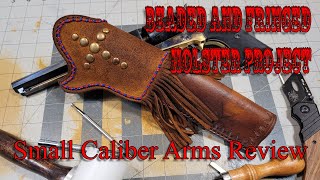 1851 Beaded Fringed Holster Leather Project [upl. by Lemmuela]