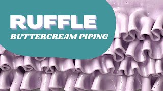 How to Pipe Ruffles on Cake  Ruffle Piping Tips  Finespun Cakes [upl. by Tterb]