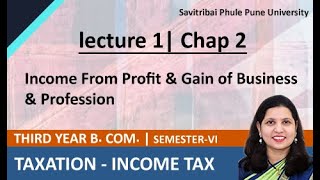 How to calculate Taxable Income from Business  Chapter 2 TYBCom Sem 6 [upl. by Mure]