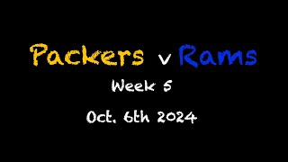 Packers vs Rams Live Play by Play amp Reaction [upl. by Tutto]