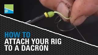 Des Shipp shows you how to attach your rig to a dacron connector [upl. by Netsirhc777]