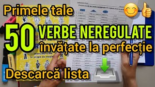 Lecţia  288 – Primele tale 50 de VERBE NEREGULATE din engleză 🇬🇧 ştiute la perfecţie 😊👍 [upl. by Asenab869]