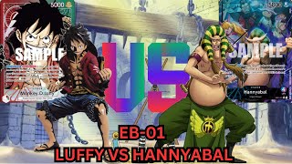 Hannyabal vs RG Luffy  One Piece TCG  EB01 [upl. by Elamef]