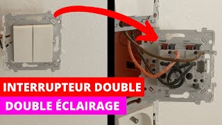 COMMENT BRANCHER UN INTERRUPTEUR DOUBLE  double allumage [upl. by Appleton]