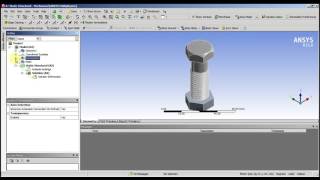 Ansys Workbench Bolt PreTension 1 [upl. by Ganley]