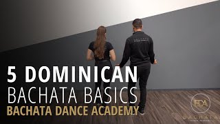 Dominican Bachata Footwork amp Partnerwork  Demetrio amp Nicole  Bachata Dance Academy [upl. by Oetsira]