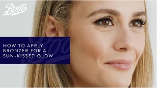 Bronzer application tips for a sunkissed glow all year round  Makeup tutorial  Boots UK [upl. by Erl]