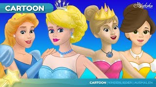 Die Prinzessin auf der Erbse und 4 Prinzessin Märchen  Gutenachtgeschichte für kinder [upl. by Asoral]