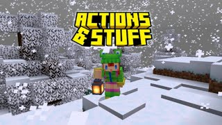 Actions and Stuff Minecraft Bedrock edition 121 [upl. by Acceb]