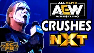 Kenny Omega Sting amp Shaq Help AEW Dynamite Crush NXT in Ratings [upl. by Thema]