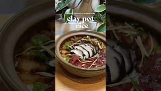 Chinese Clay Pot Rice with Chinese Sausage and Cured Pork Belly easyrecipe crispyrice [upl. by Anirec]