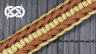 How to make a Rigid Genoese Paracord Buckle Bracelet Paracord 101 [upl. by Hafeenah]