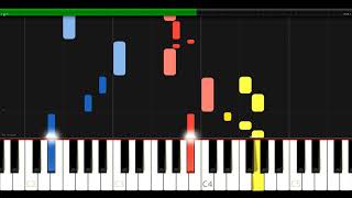 Wachet auf ruft uns die Stimme  SchüblerChoräle Nr 1  BWV 645  JS Bach  Synthesia HD 60 fps [upl. by Alorac]