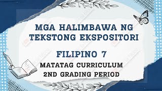 MGA HALIMBAWA NG TEKSTONG EKSPOSITORI ARALIN SA FILIPINO [upl. by Eiggam308]