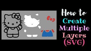 How to create Multiple Layers Multiple Colors  Cricut  Contour [upl. by Scheers657]