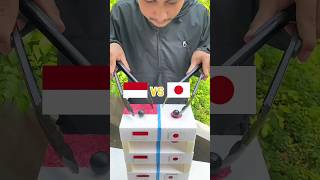 Country Ball Experiment  Indonesia VS Japan  Who Won experiment countryballs asmr diy [upl. by Nolte]