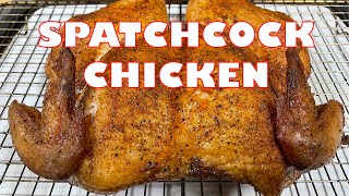 How to Spatchcock a chicken  Dry Brined  Juicy Chicken [upl. by Halette]