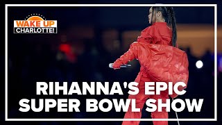 Rihanna crushes halftime show at Super Bowl LVII WakeUpCLT To Go [upl. by Crissy]