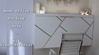 Home Office Folding Desk  WallMounted Desk  Floating Desk  Drop Down Top Desk [upl. by Ettennig]